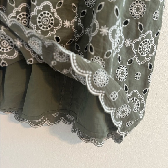 Talbots Embroidered Puff Sleeve Shift Dress - Picture 11 of 13